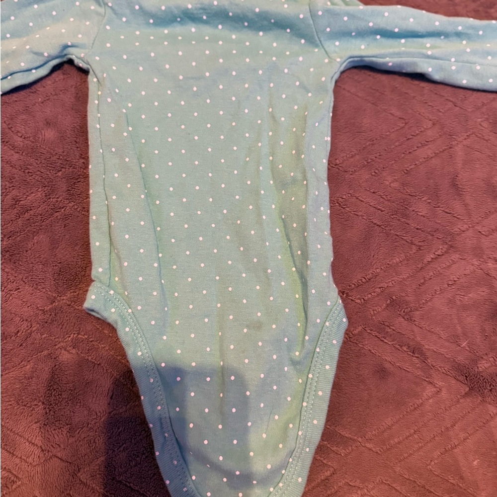 Carter's Blue Polka Dot Bodysuit